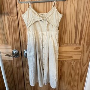 Sky & Sparrow, Beige Summer/ Spring dress with pockets